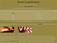 Tablet Screenshot of brownslegalresearch.com